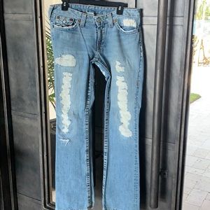 True Religion Jeans, size 31, distressed
